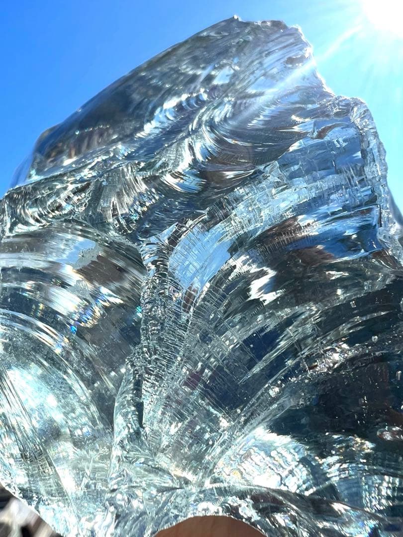 売約済み✨美特大✨純正シエラネバダ産初期 アンダラクリスタル ✨アヴァロンブルー