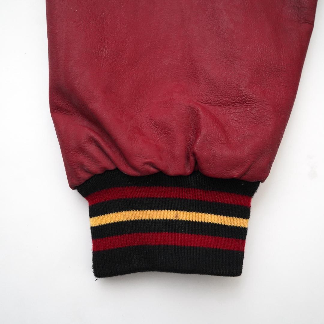 フロリダステイト・セミノールズ スタジャン L ブラック レザー 2588