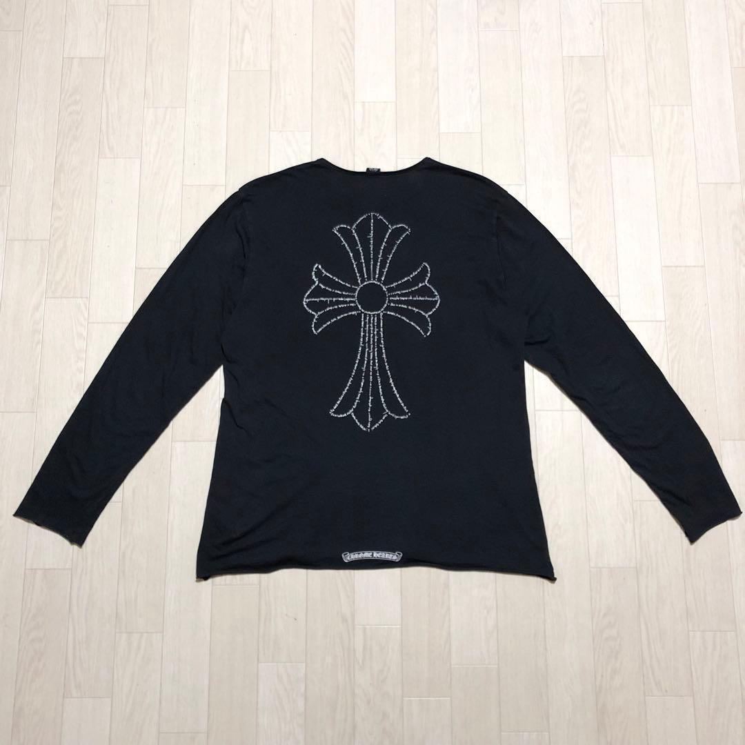 クロムハーツ　長袖シャツ　ロンT ブラック　L ジャパンタグ　4S308
