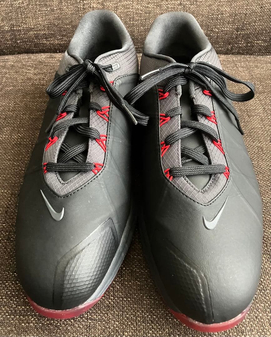 【美品】ナイキ ゴルフNIKE GOLF LUNAR FIRE 29cm 黒赤