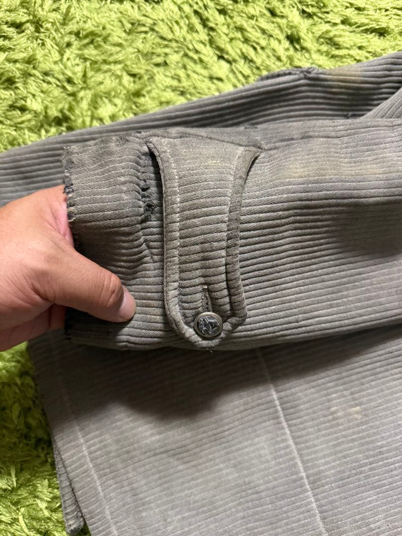 40s フレンチ ビンテージ　コットンピケ ハンティングジャケット フランス