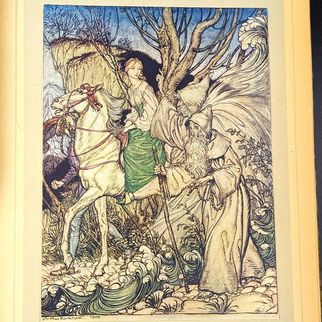 希少な初版 アーサー・ラッカム挿画本『ウンディーネ』1909年 全図15枚揃い
