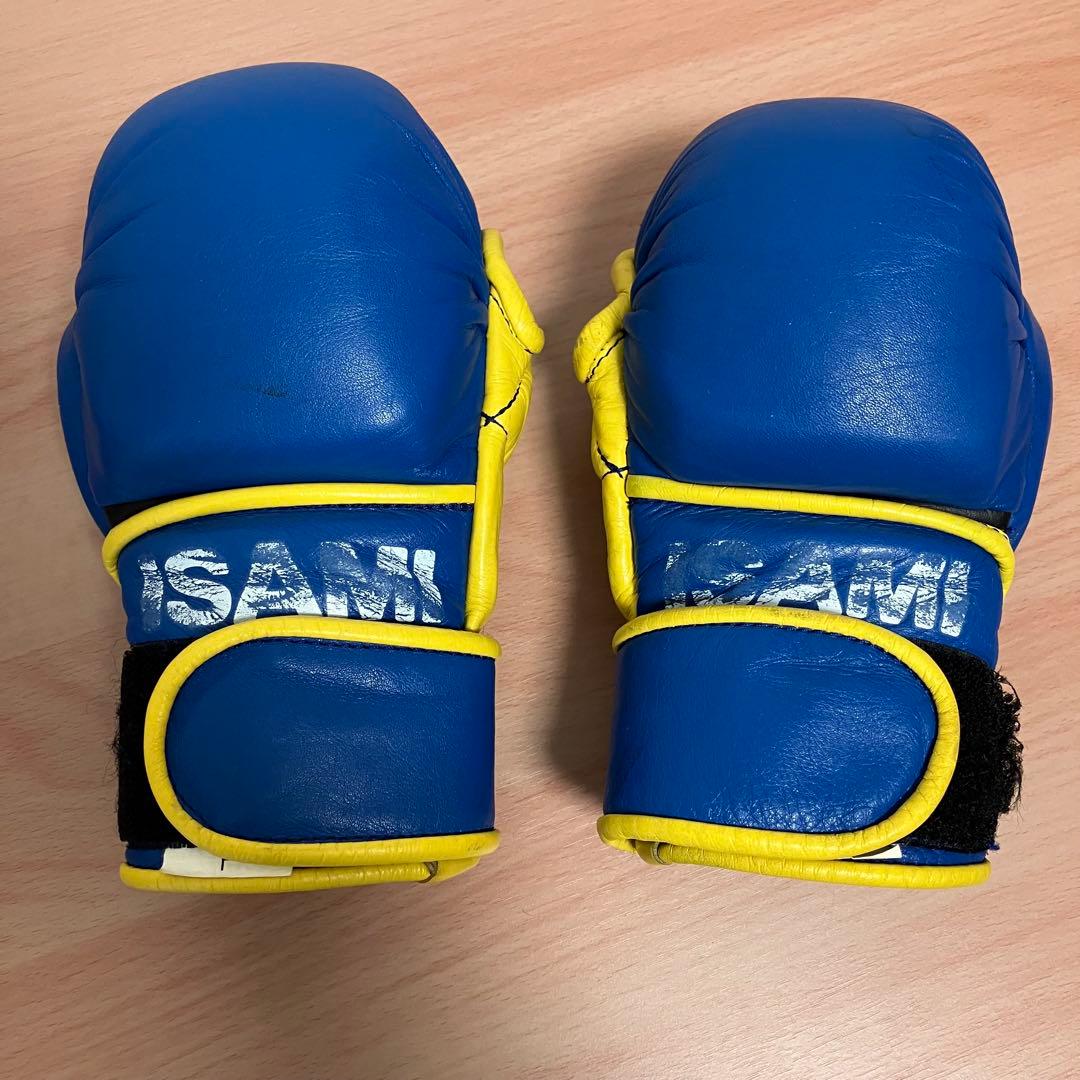 ISAMI イサミ　パウンドグローブ　青×黄　総合格闘技