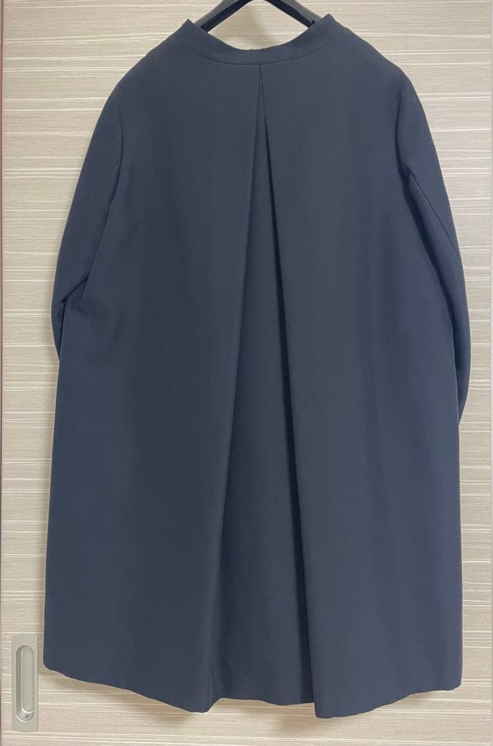 TOMORROWLAND トゥモローランド ノーカラーコート シルク