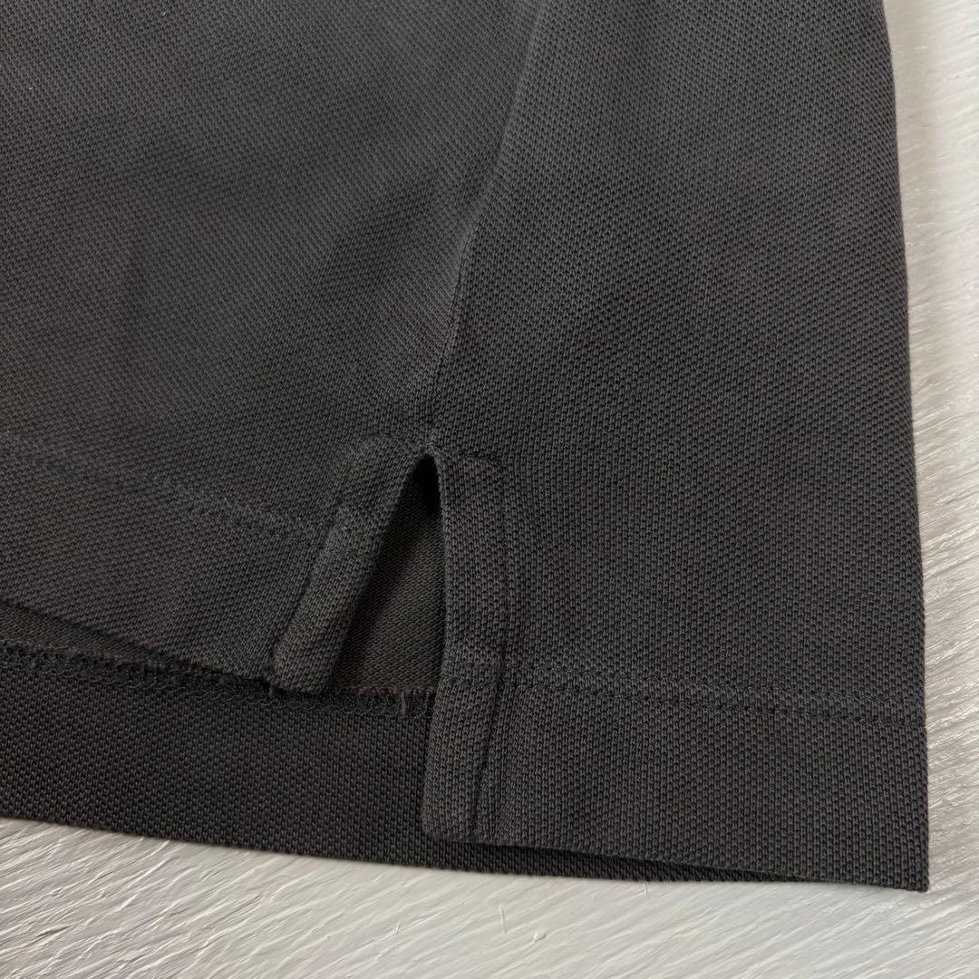 ヴィヴィアン・ウエストウッド　長袖ポロシャツ　Lサイズ　刺繍ロゴ　グレー　古着