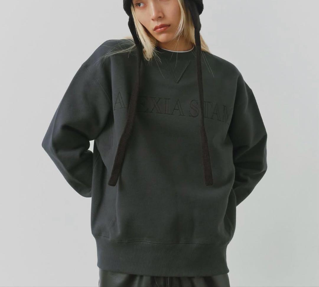 【新品未使用】ALEXIASTAM トレーナー スウェット チャコール