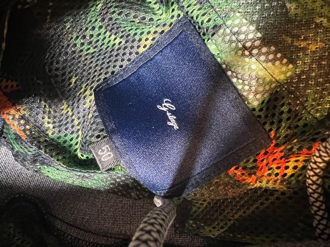 極美品G-stageデニム調LEON掲載セットアップ スーツストライプ 50XL