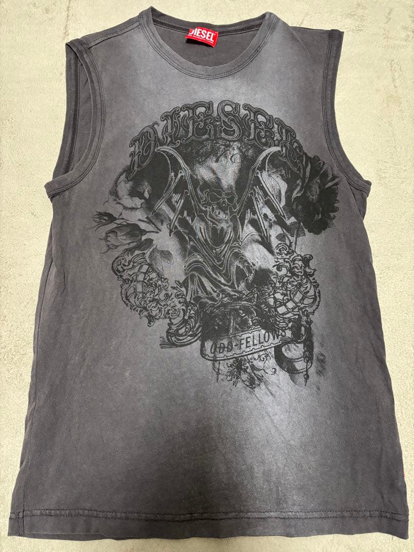 【未着用新品】DIESELディーゼル グレー ノースリーブタンクトップ