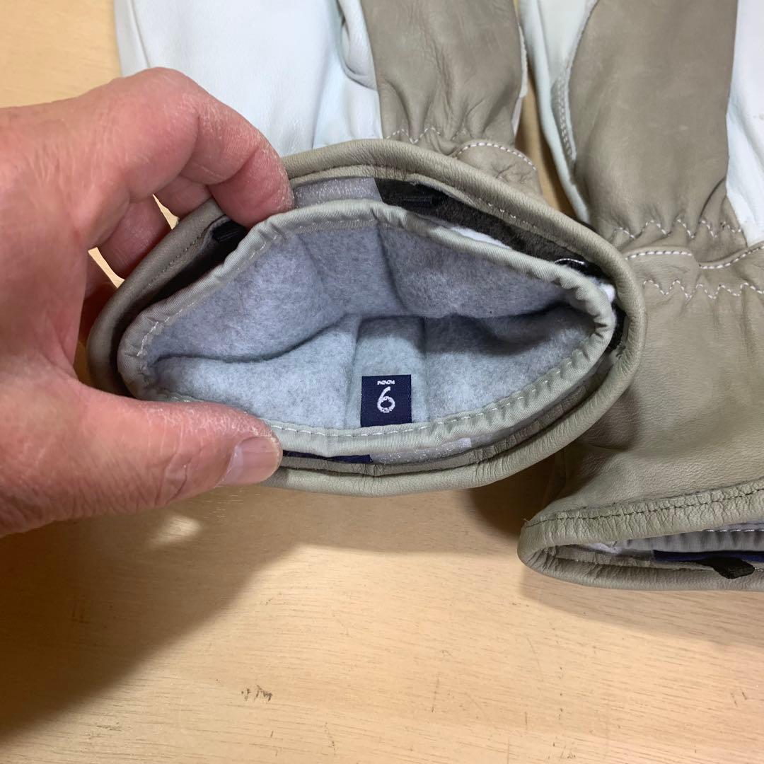 Hestra へストラ本革ミトン グローブ グレーツートン色 9インチ