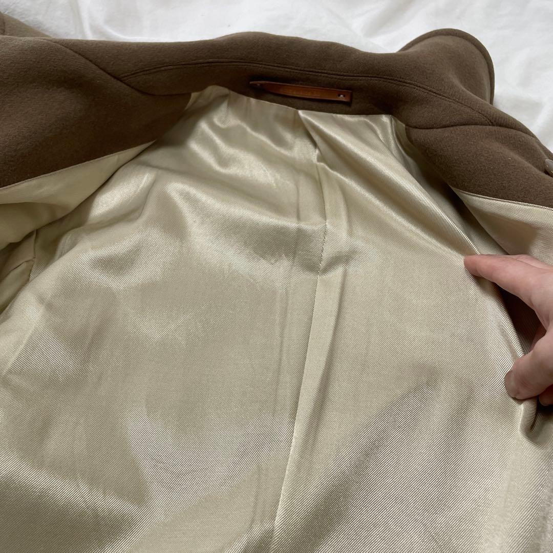 【SCYE BASICS】カシミア混 メルトンウールPコート　38