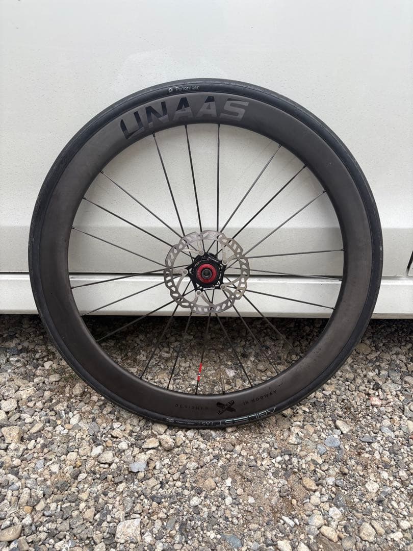 UNAAS X50 カーボンスポーク　セラミックベアリングホイール前後　700c