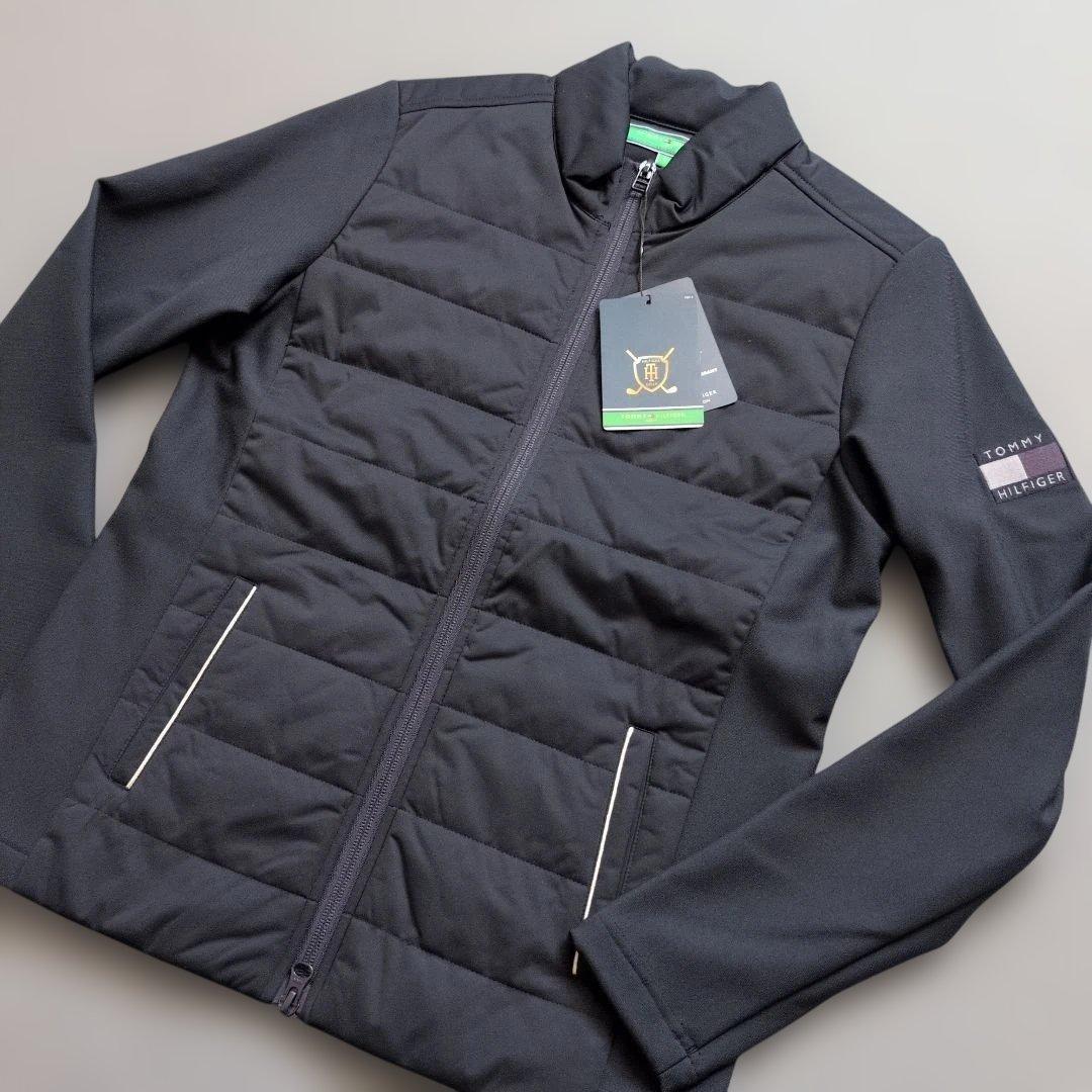 【セール】トミーヒルフィガーゴルフ　中綿フルジップジャケット　ネイビーS