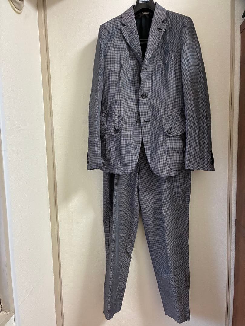 T*K様 コムデギャルソンHOMME DEUX ポリ縮チェック柄 セットアップ