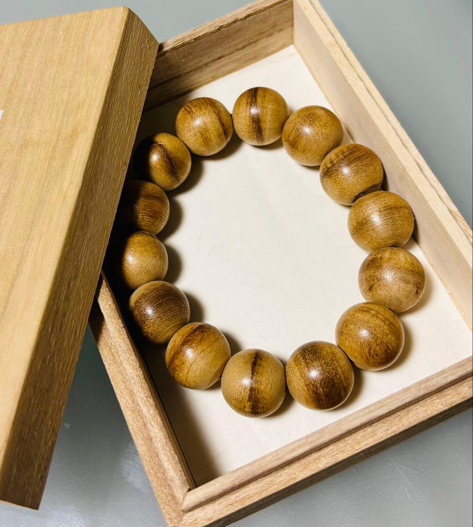 希少香木 沈香腕輪（特大珠）