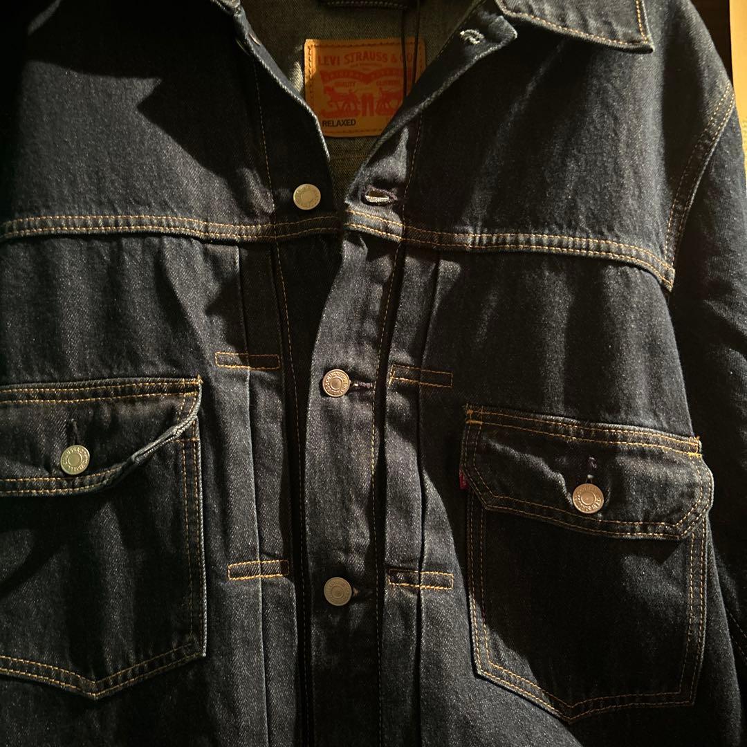 &*様 Levi'sリーバイスデニムジャケット2nd RELAXED濃紺