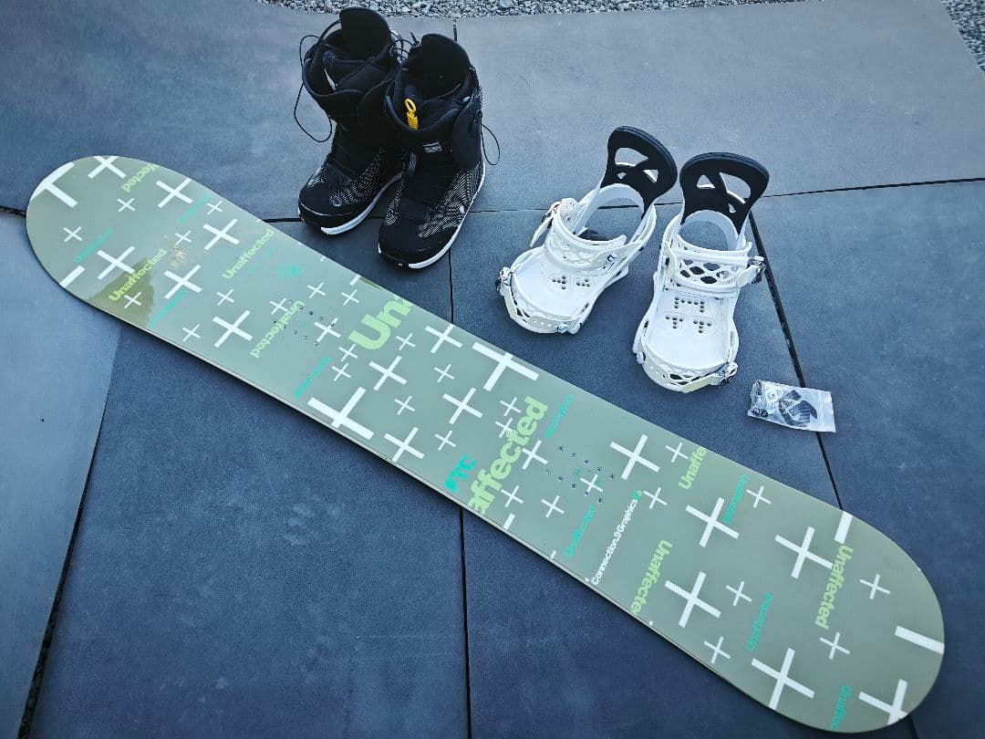 FANATIC・BURTON　スノーボード3点セット