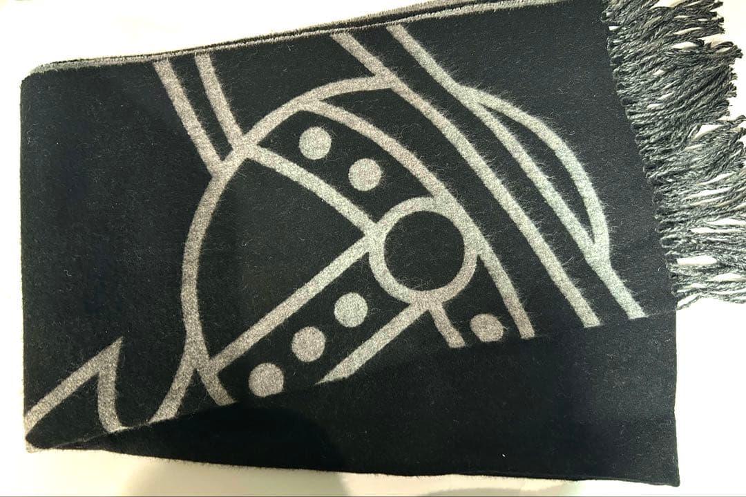 ［Vivienne Westwood］ リバーシブルウールマフラー