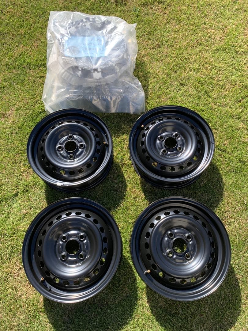 N-BOX（6BA-JF3）純正スチールホイール、カバー、ナットの4本セット