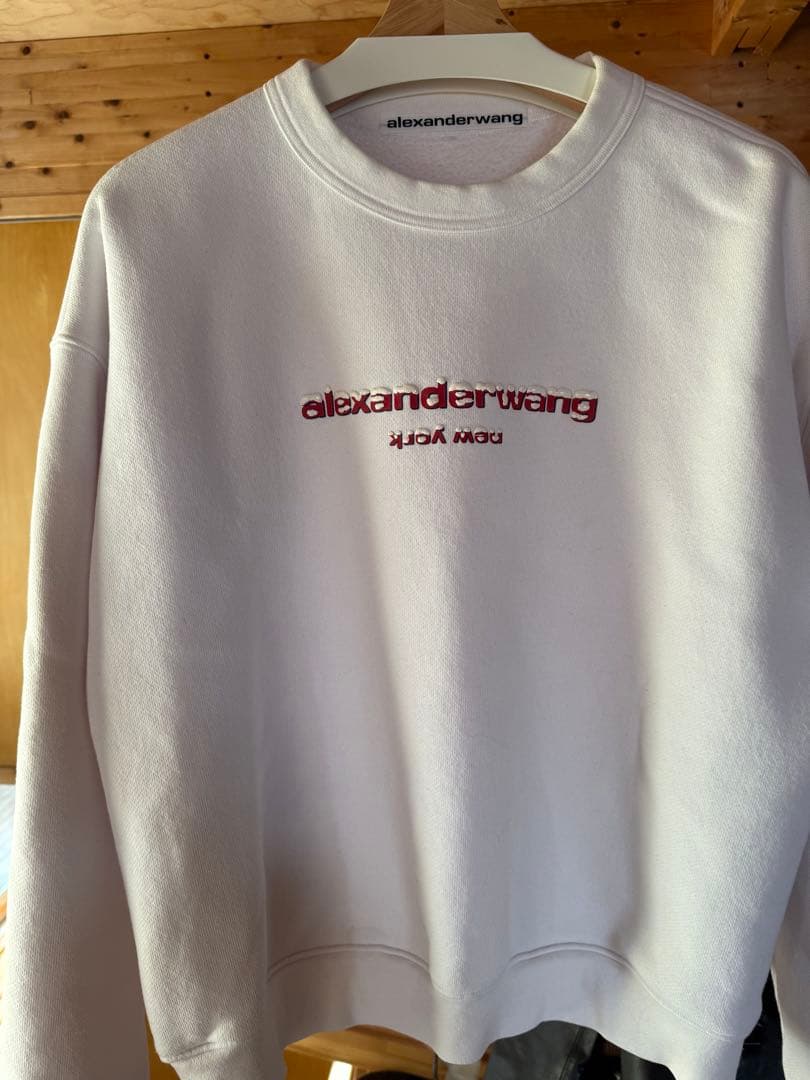 ★なかのさま限定★alexanderwang ホワイト クルーネック トレーナー