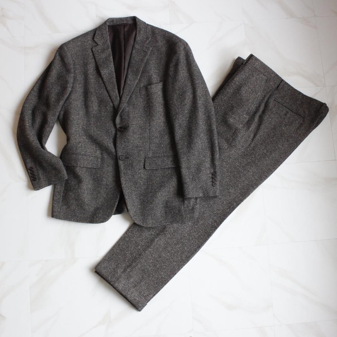  Tailor セットアップスーツ 3L ツイード ヘリンボーン