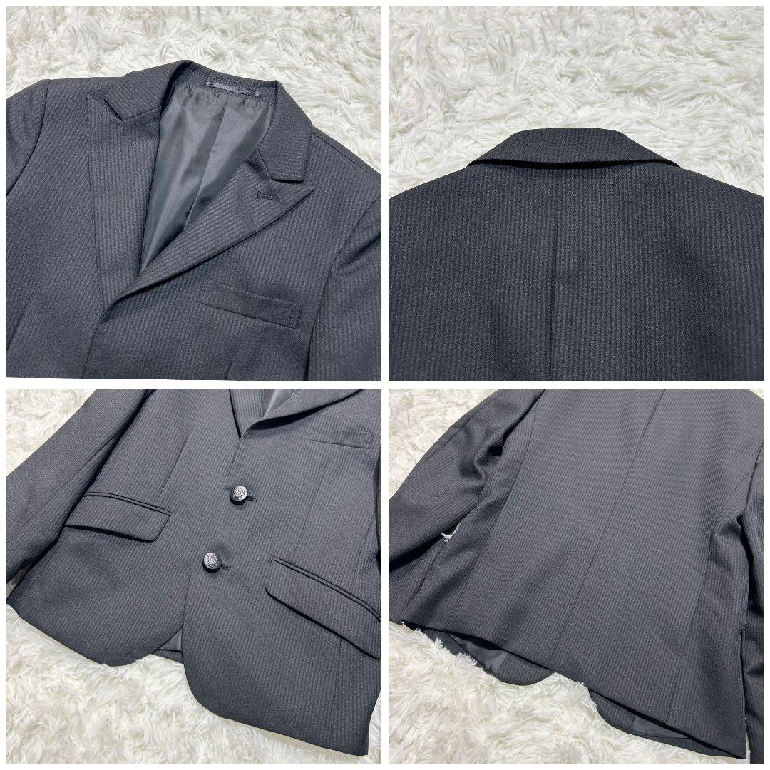 【極美品】ワンダーファクトリー フォーマル スーツ キッズ 男の子 140 黒