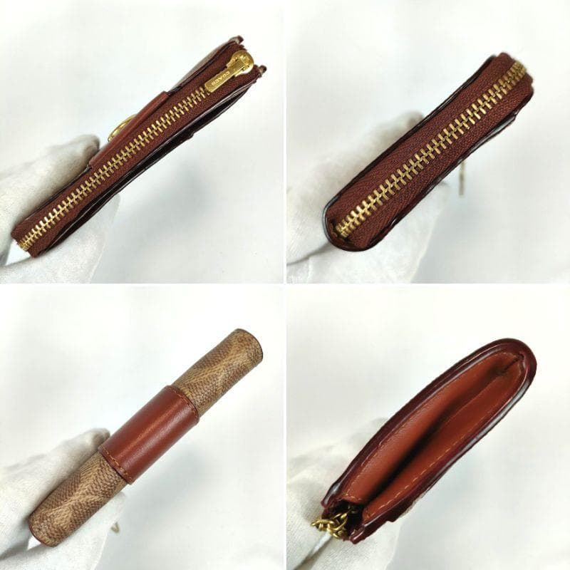 未使用 COACH コーチ エッセンシャル Lジップ キーケース シグネチャー