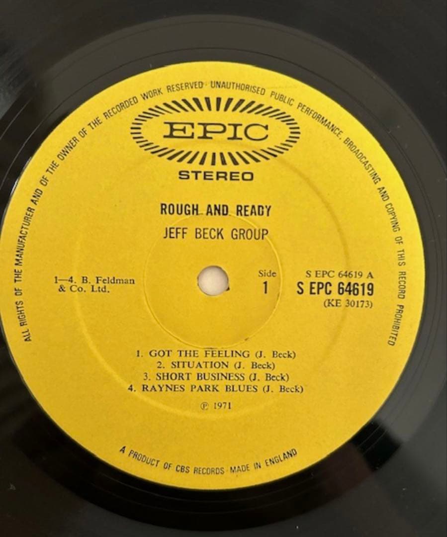 JEFF BECK GROUP UKオリジナル美品