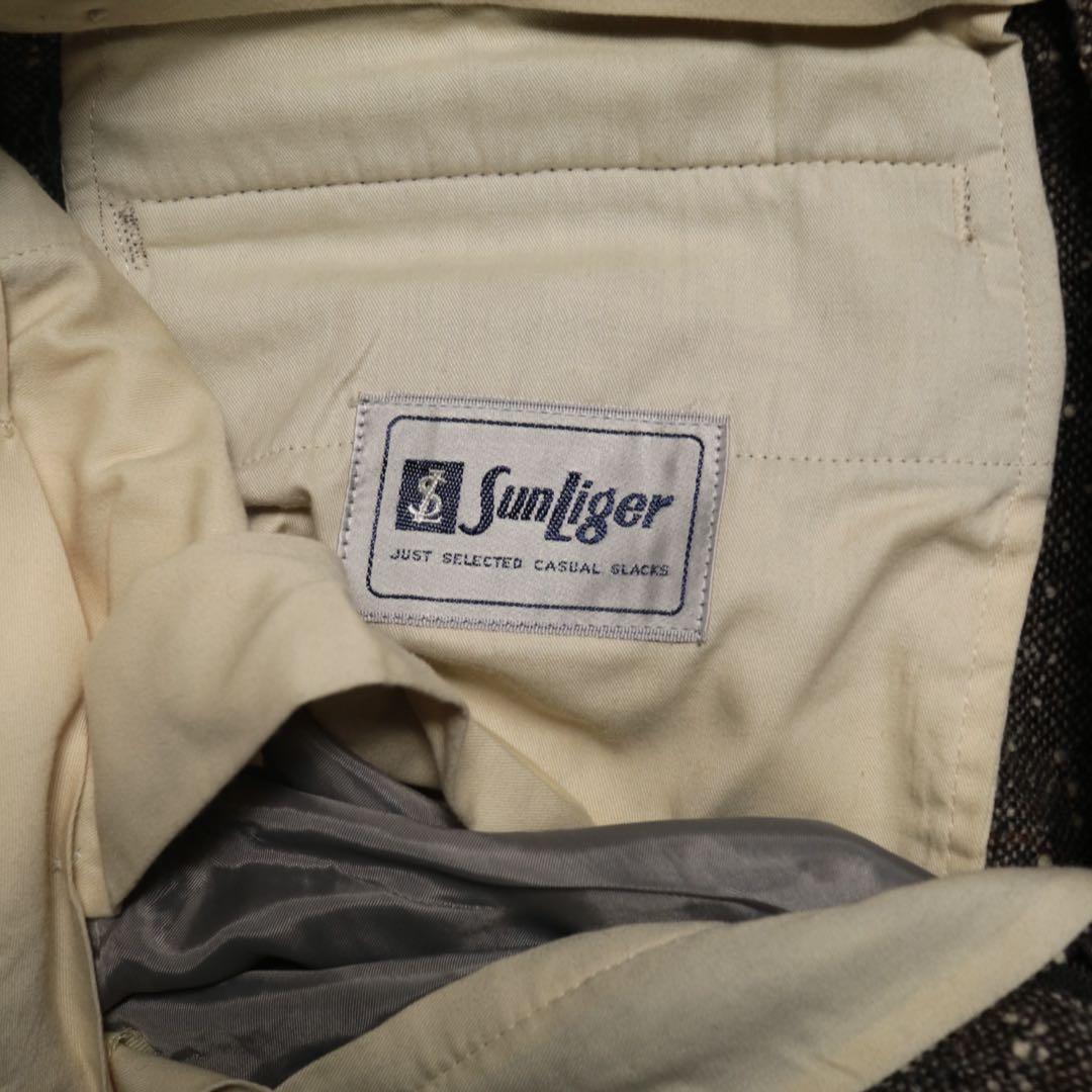 80s 90s ワイドスラックス ネップ ツータック ロカビリー アメカジ