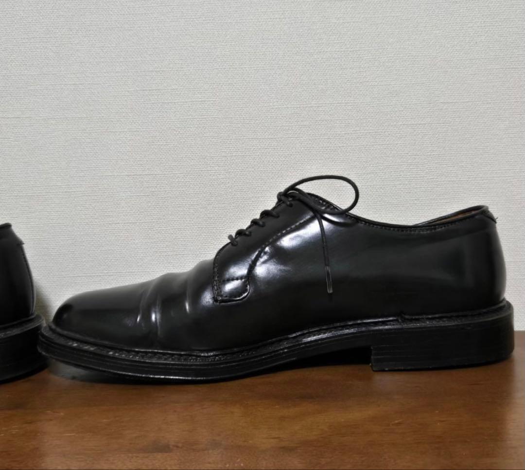 ALDEN 9901 US8 コードバンプレーントゥシューズ 短靴 靴 レザー