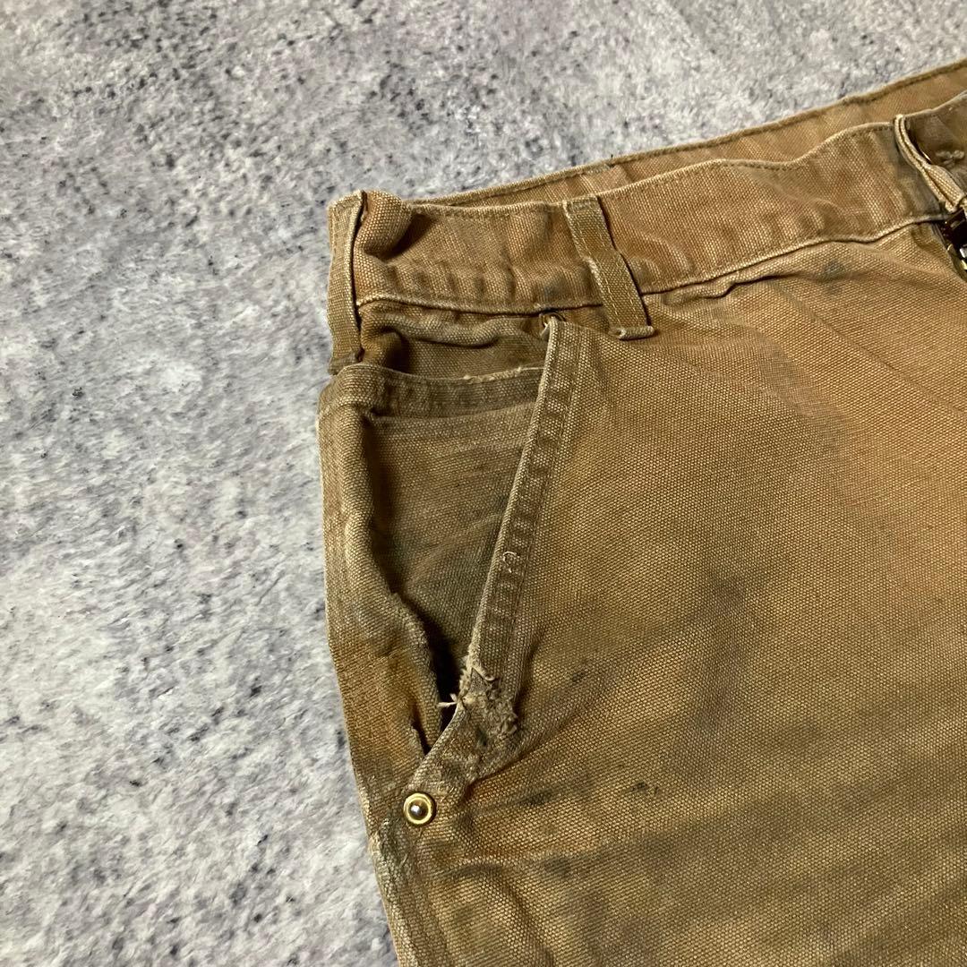 90sUSA製Carharttカーハートダブルニーペインターダックパンツベージュ