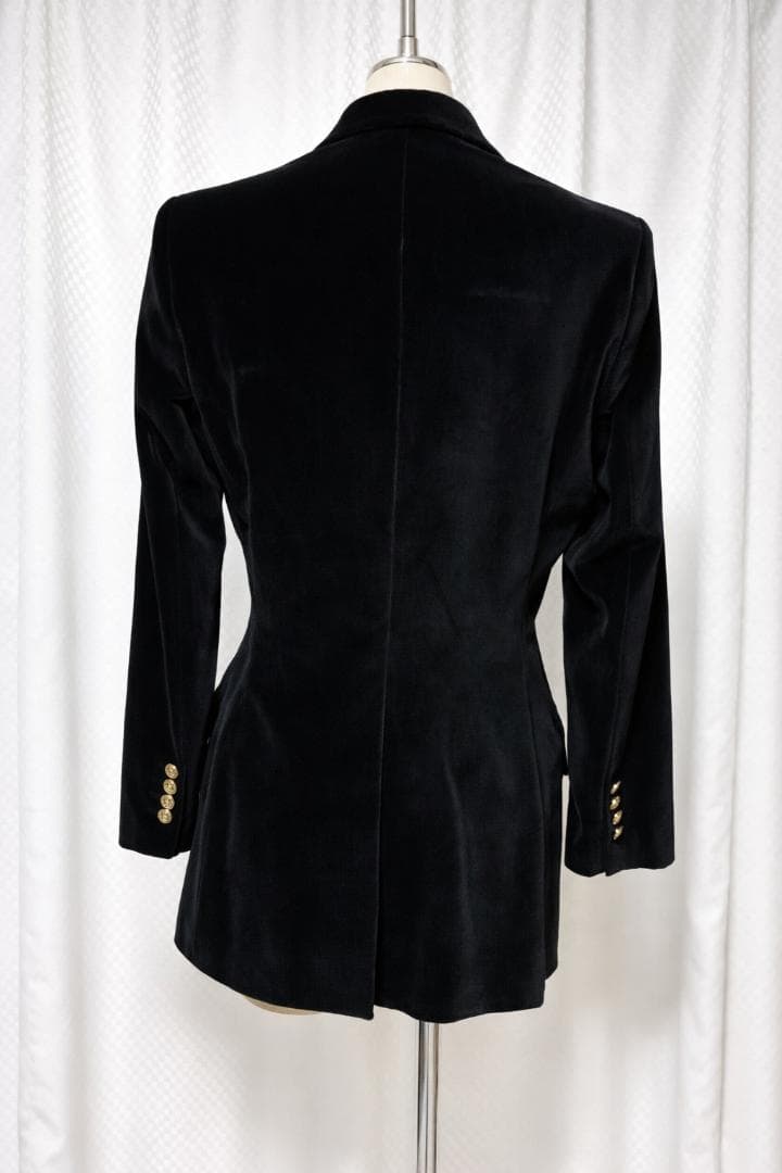 新品タグ付き DOLCE&GABBANA ベロア ジャケット ブラック 42