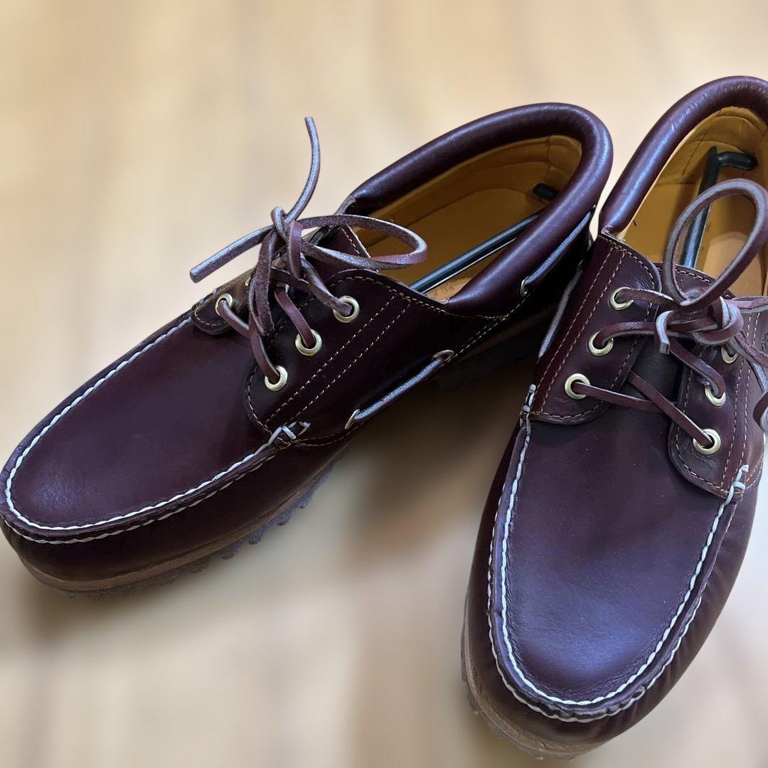 timberland 3eye 新品未使用 27cm バーガンディ ティンバー