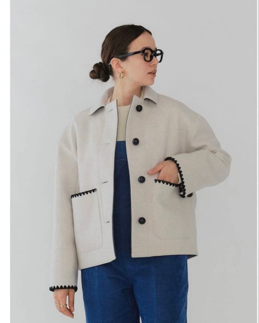 Yori ハマグリウールショートコート (2025AW新作)