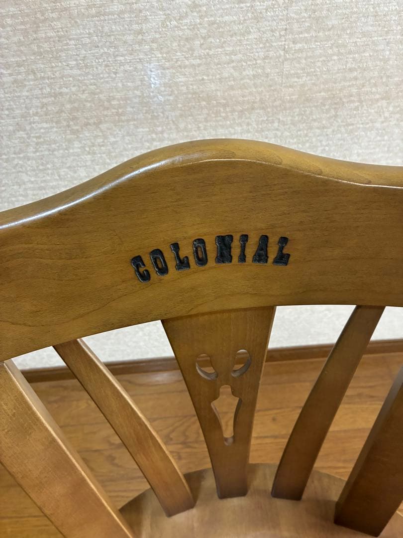 ②カリモク コロニアル ダイニングチェア 肘なし 回転なし　1脚