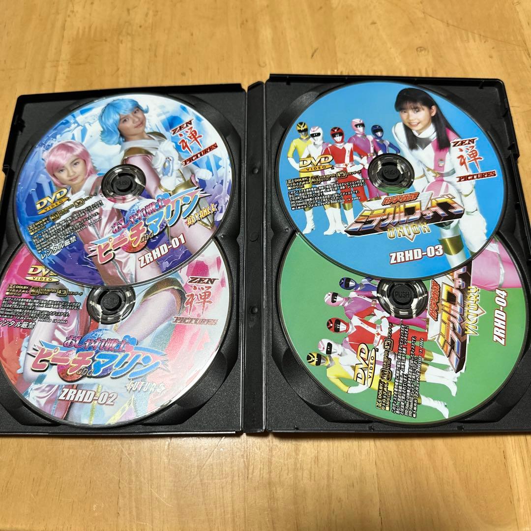 ZENピクチャーズ おしゃれ戦士ピーチ＆マリン 翔学戦隊ミラクルファイブ 4枚組