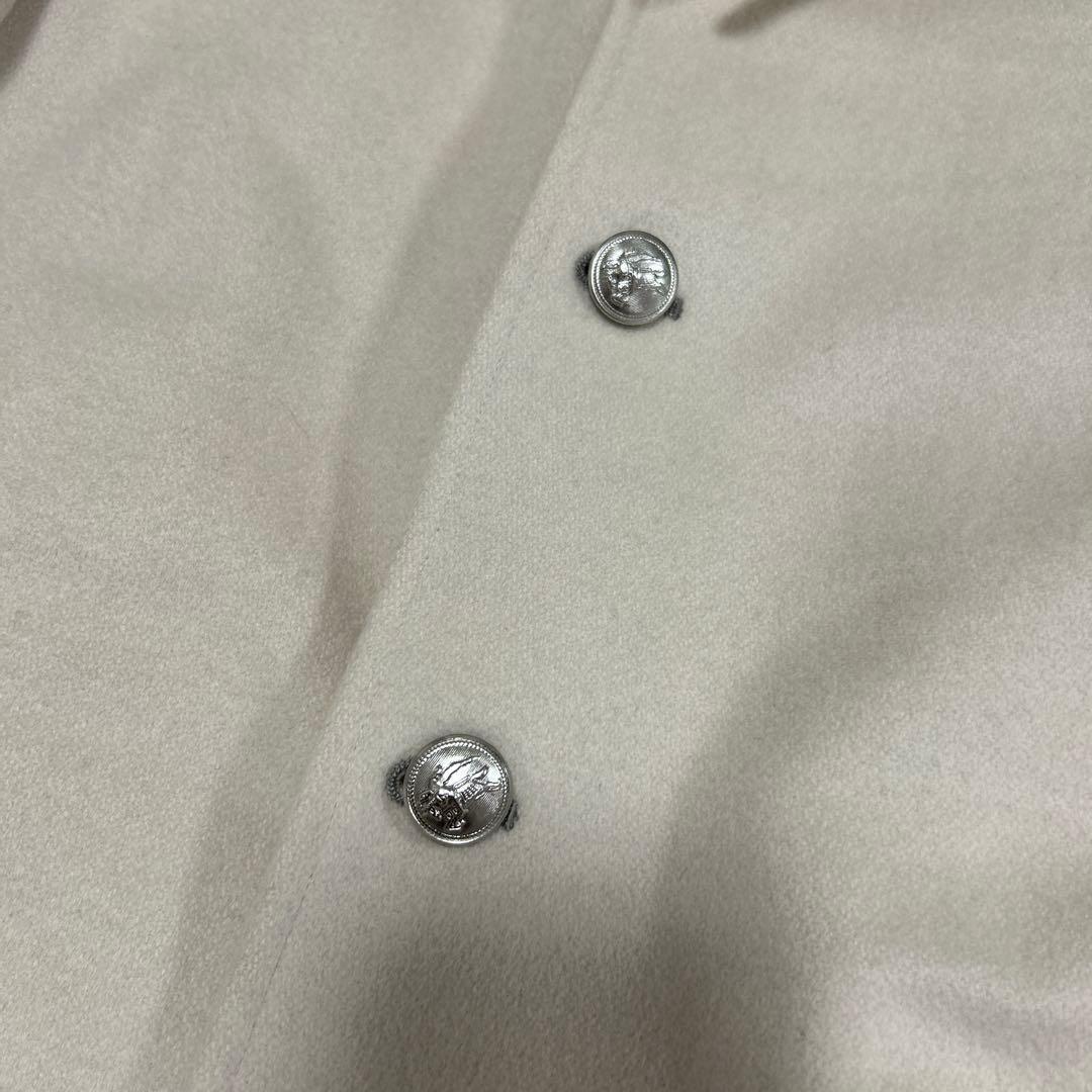 希少美品　バーバリー　ブラックレーベル ノバチェック　銀ボタン ナポレオンコート