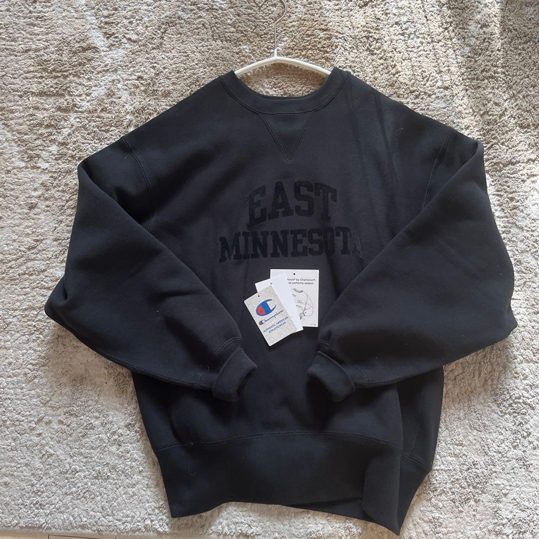 ビューティアンドユース 別注Champion プリント スウェットプルオーバー