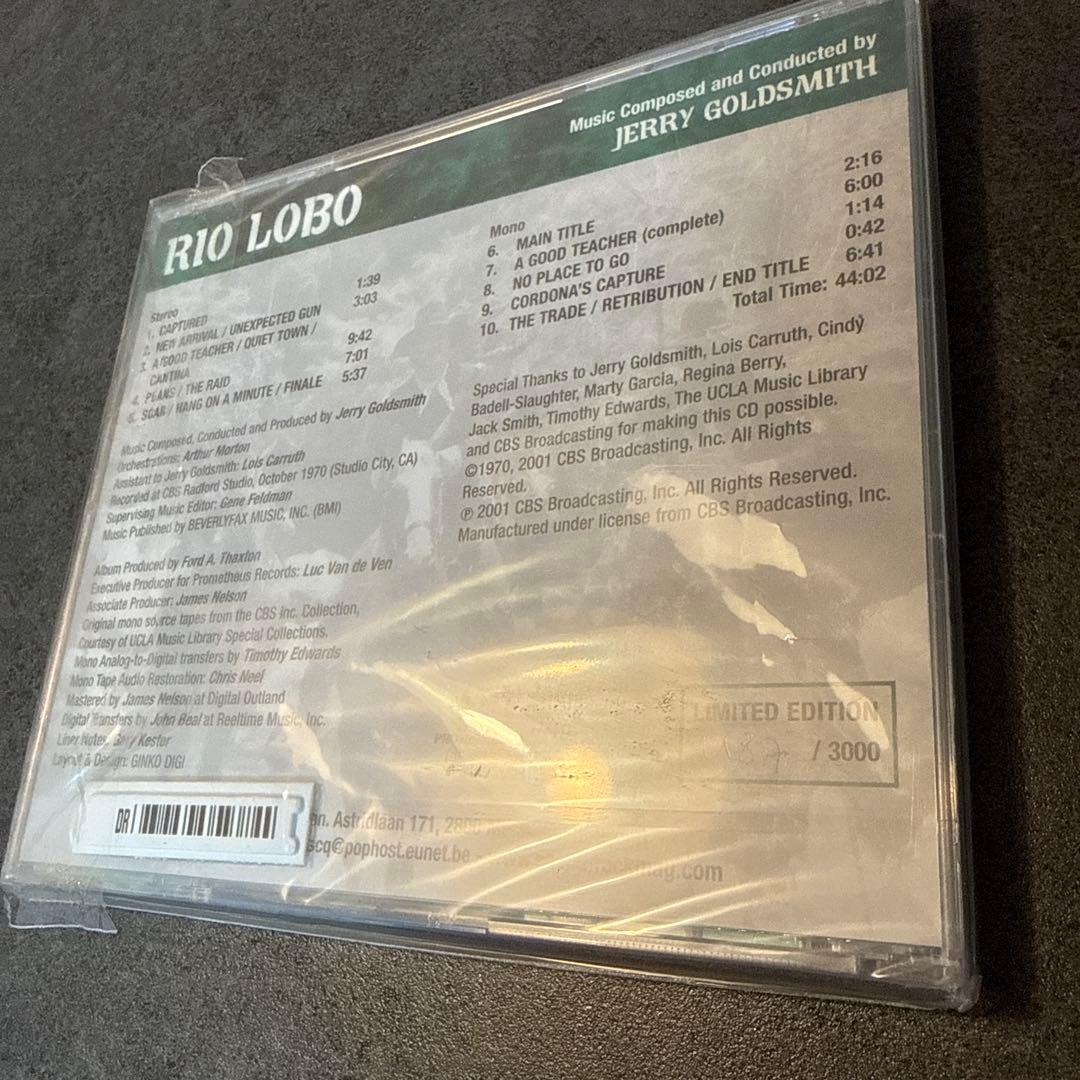 廃盤　オリジナルサウンドトラックCD「リオ・ロボ」 3000枚限定　ナンバリング