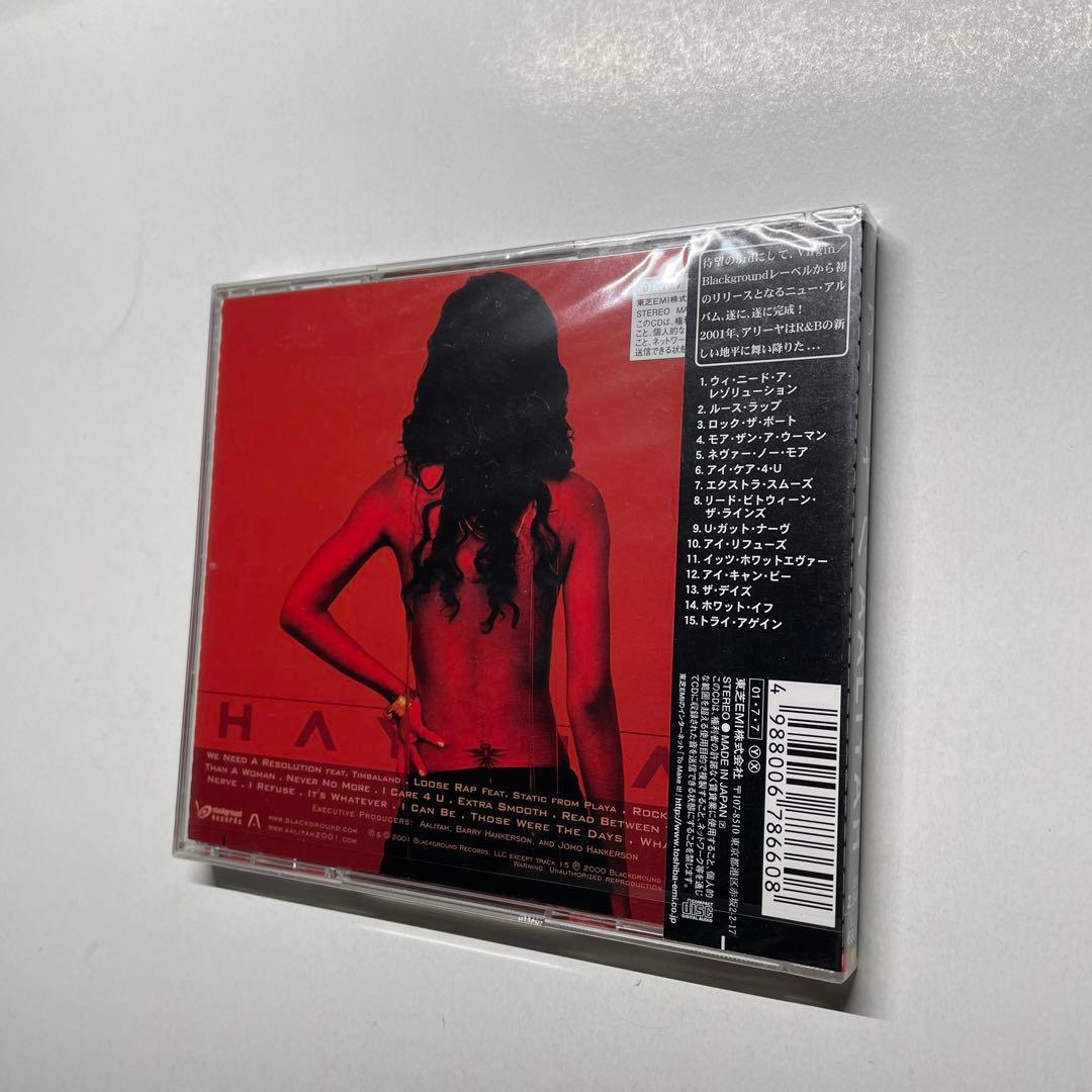新品 Aaliyah / CD 国内初盤 帯付 / 追悼ハイプステッカー付