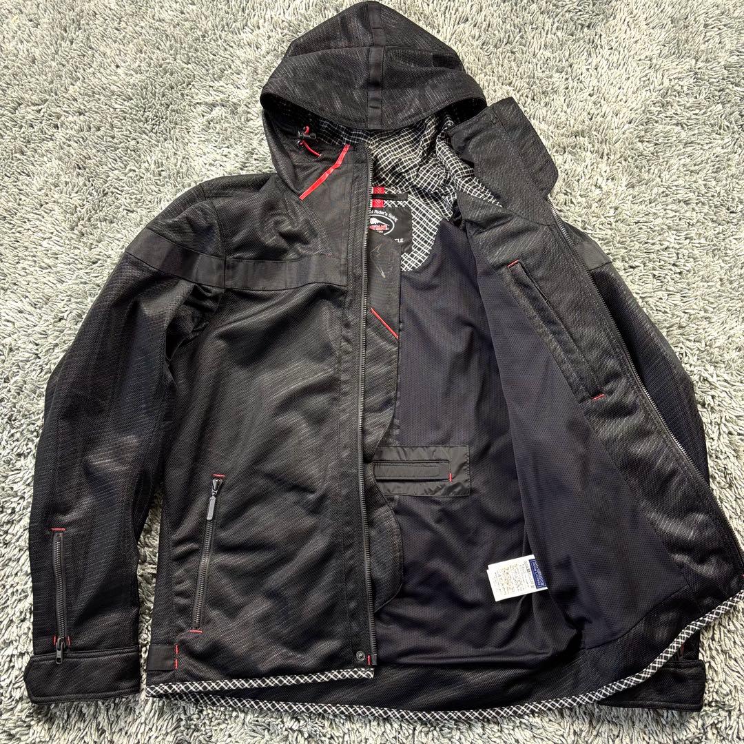 KUSHITANI 背中 肩 肘 プロテクターフルメッシュパーカージャケット