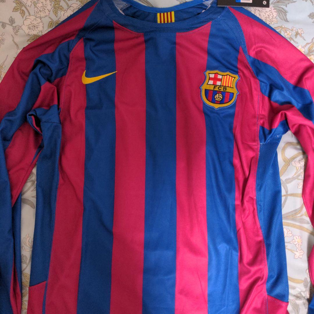 サッカー　FCバルセロナ RONALDINHO 長袖ユニフォーム　NIKE