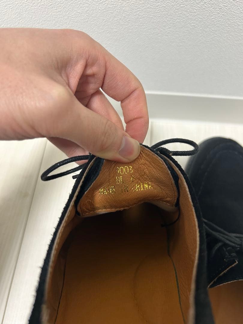 ブラックスエード モカシンシューズ