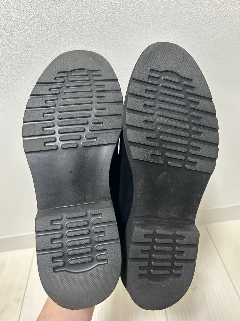 ブラックスエード モカシンシューズ