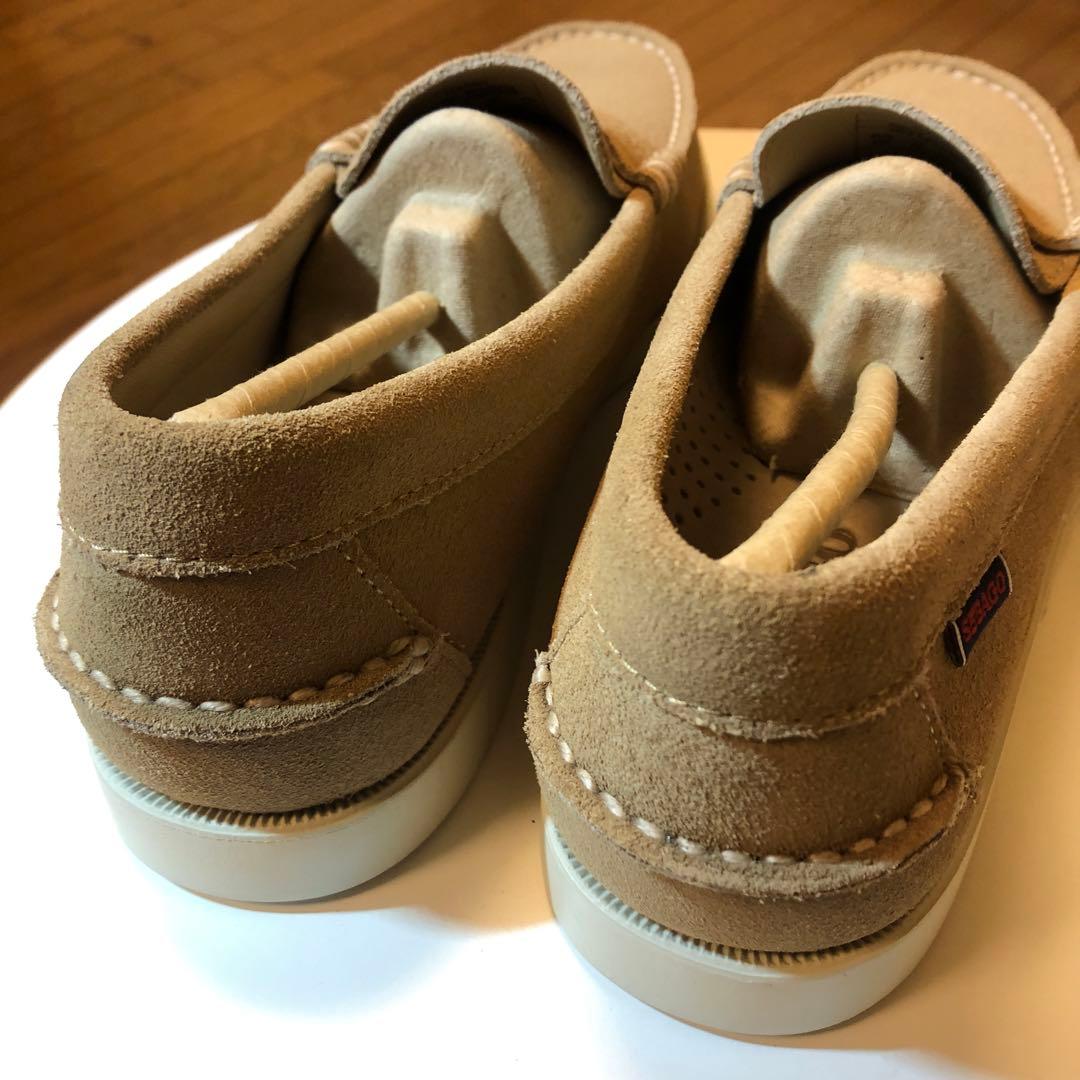 ライトベージュ スエード モカシン