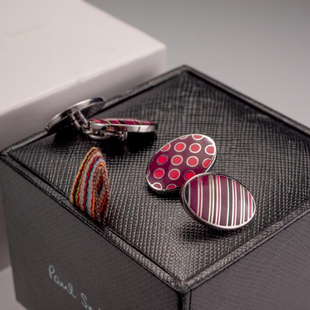 箱有 Paul Smith ポールスミス ダブルフェイス カフリンクス