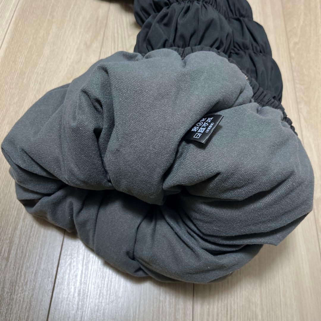 LOUVREDO ブラック ルーブルドー　復元ウォーマーパンツ