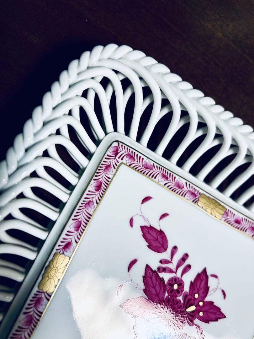 シ*ん様 ヘレンド　ヌードルワーク　スパゲッティワーク　透編　ヘレンド アポニー