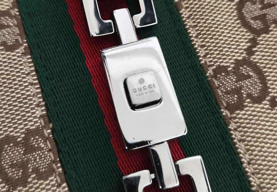 美品☆　グッチ　ジャッキー　シェリー　ワンショルダーバッグ　ミニ　GGキャンバス