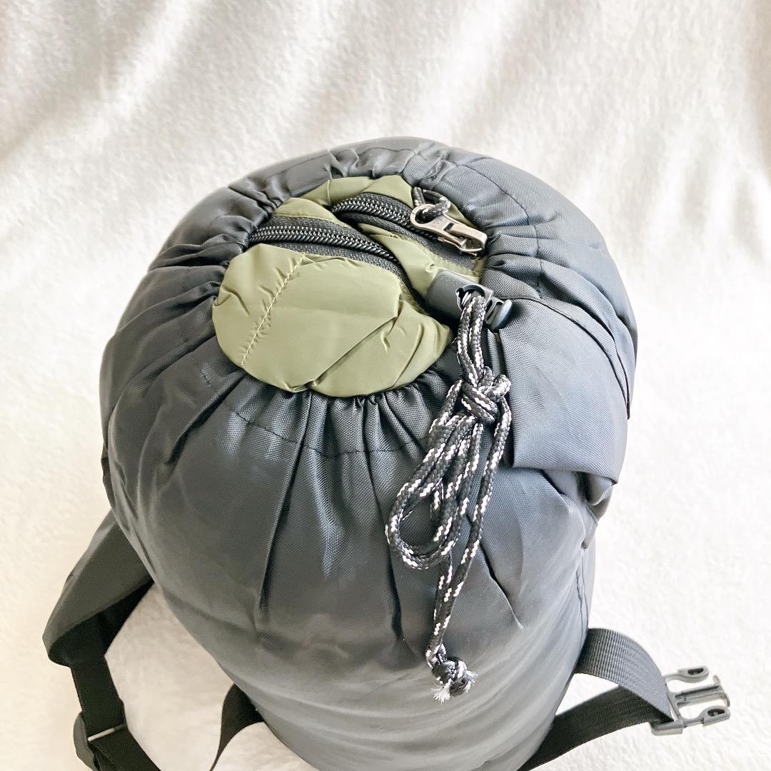 ☘️ダウンシュラフ マミー型 寝袋 秋冬春 グースダウン 800g 600FP