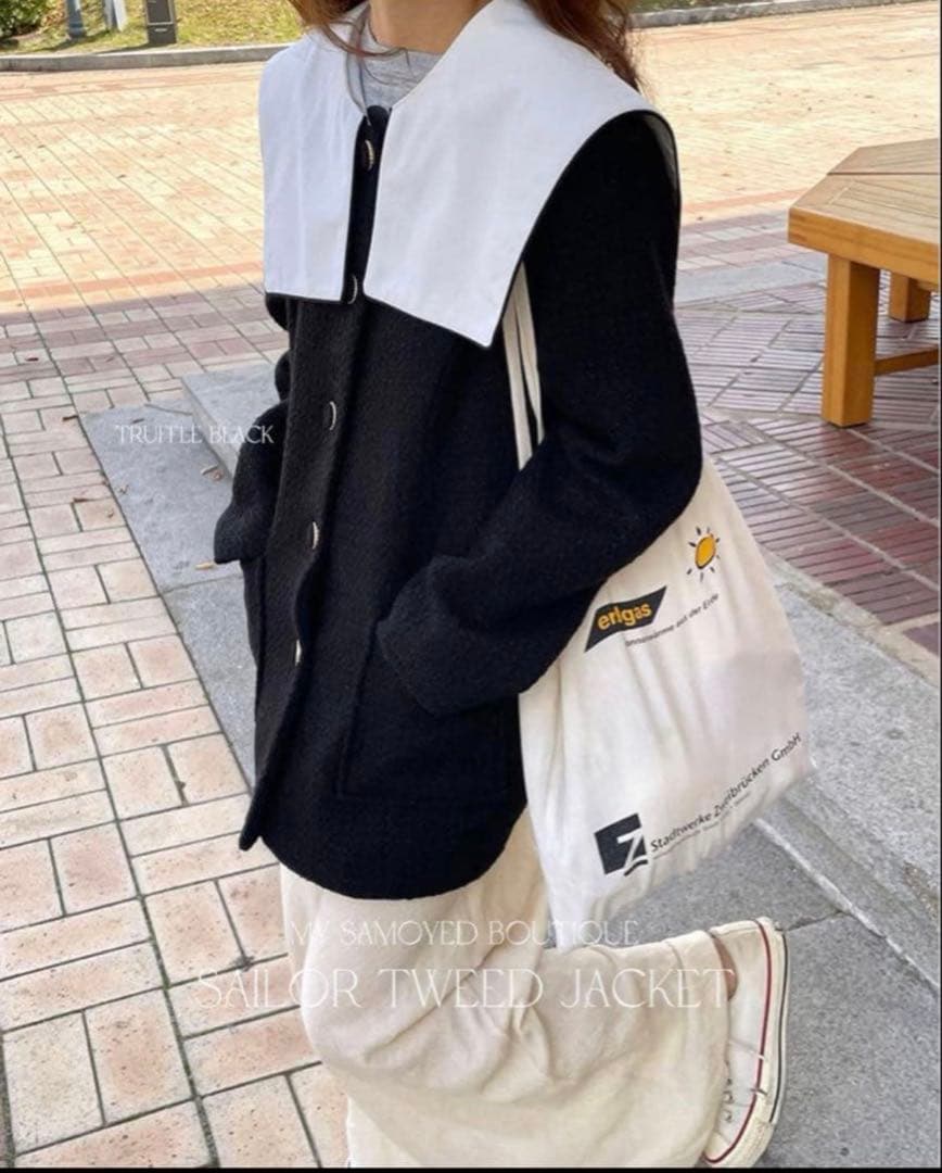Samoyed サモエド セーラーツイードジャケット